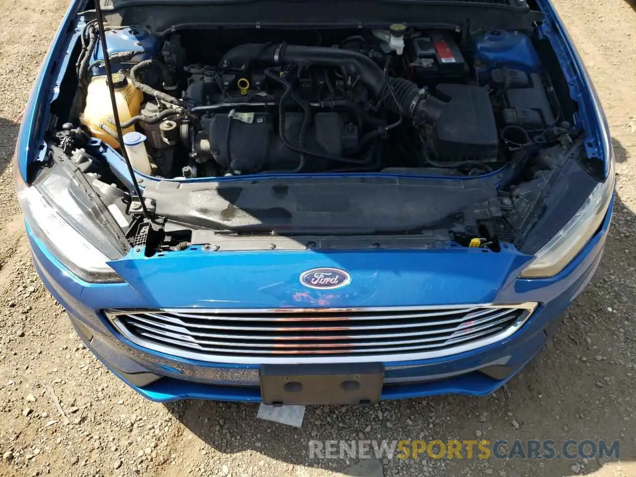 11 Photograph of a damaged car 3FA6P0T91KR142835 FORD FUSION 2019