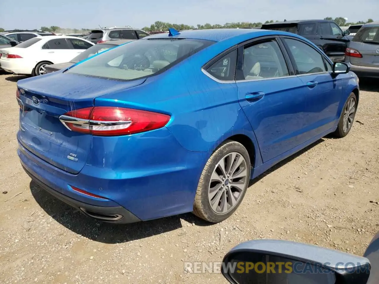 3 Photograph of a damaged car 3FA6P0T91KR142835 FORD FUSION 2019