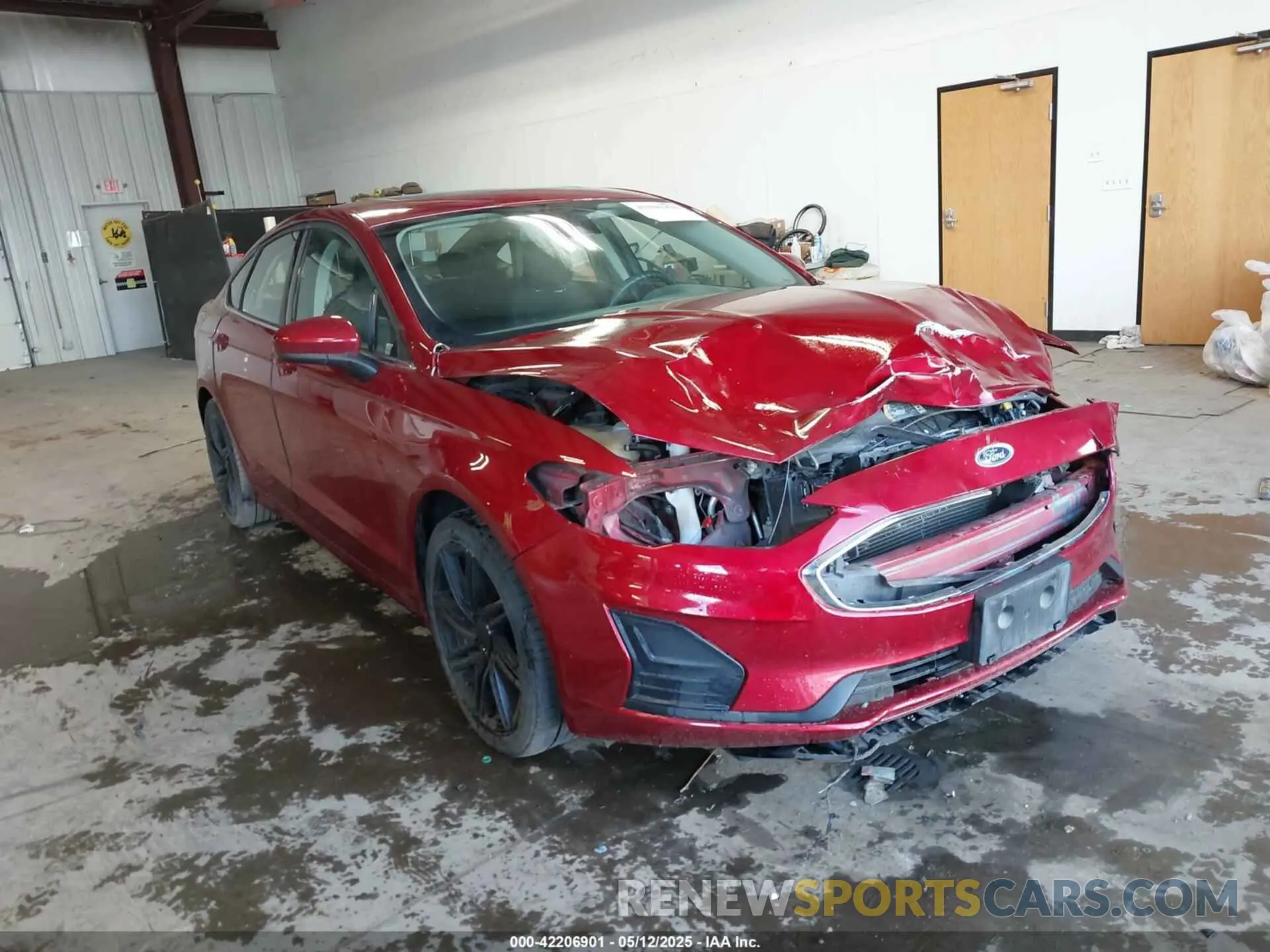 1 Photograph of a damaged car 3FA6P0T92KR216957 FORD FUSION 2019