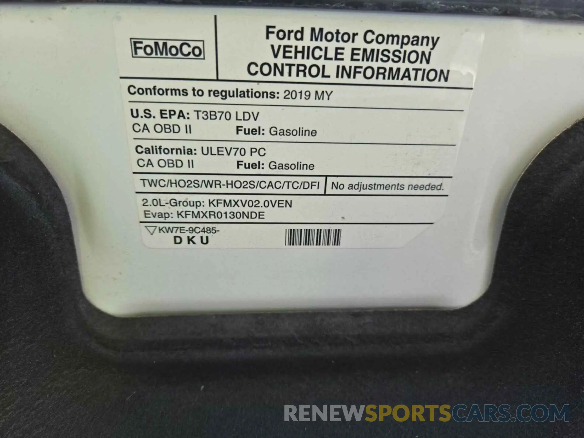 21 Photograph of a damaged car 3FA6P0T92KR243480 FORD FUSION 2019