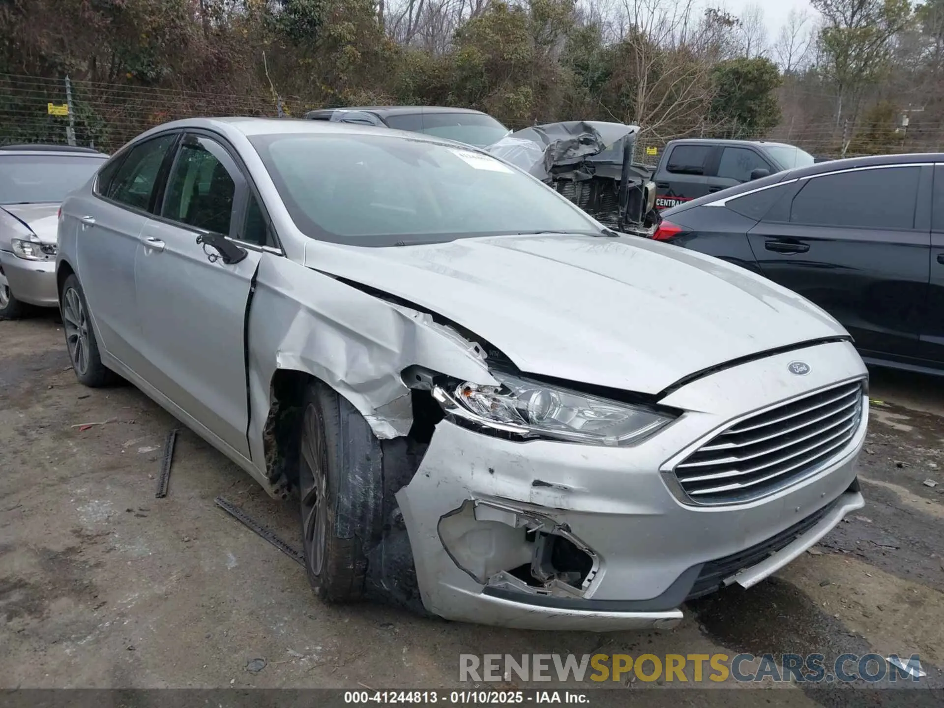 1 Photograph of a damaged car 3FA6P0T95KR264713 FORD FUSION 2019