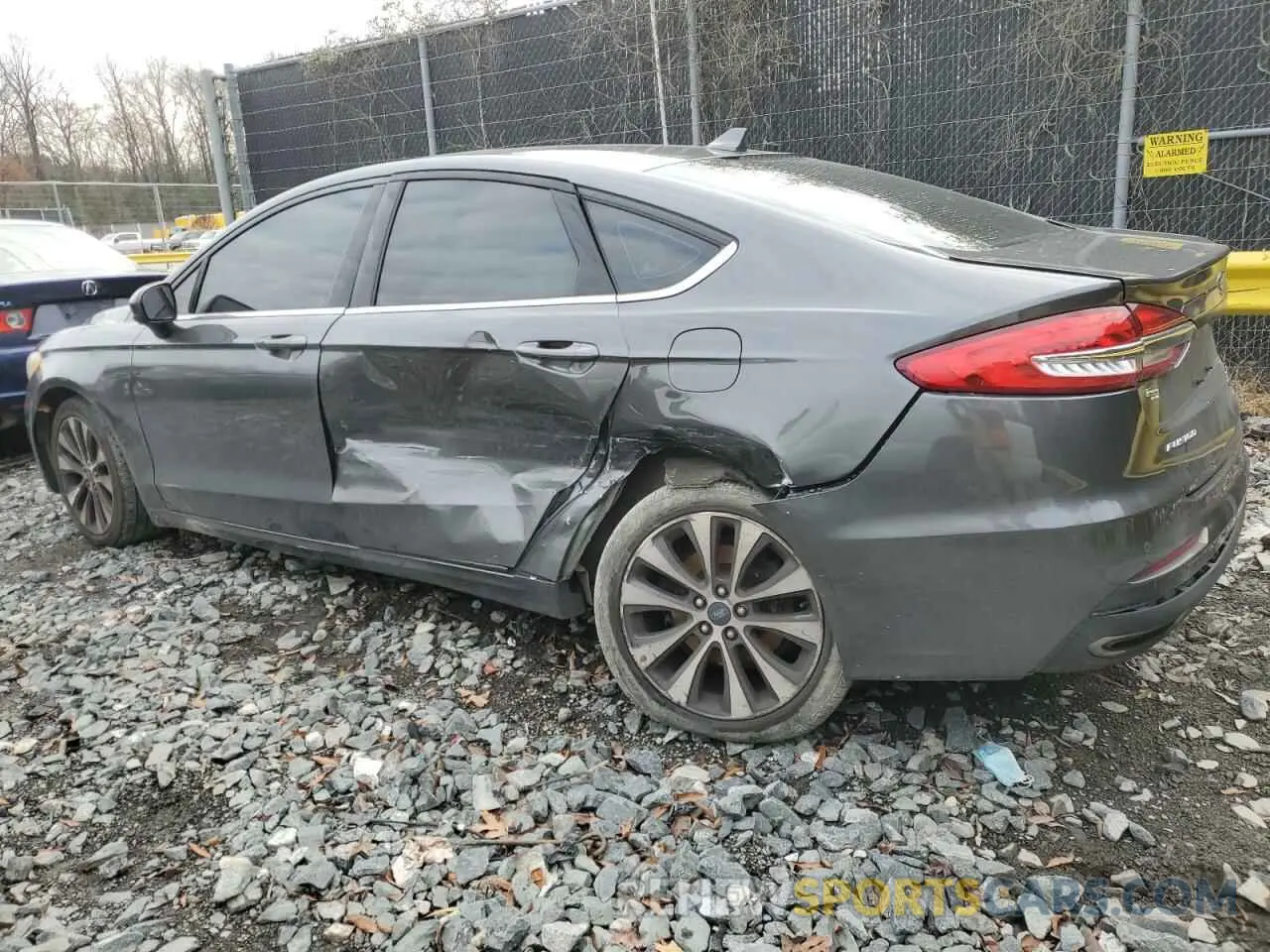 2 Photograph of a damaged car 3FA6P0T95KR270608 FORD FUSION 2019