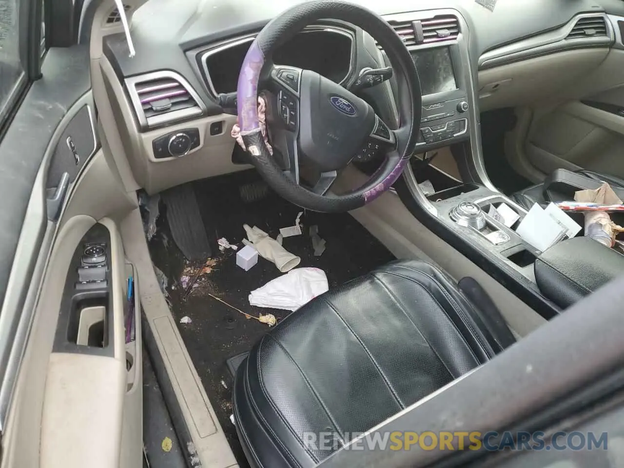 8 Photograph of a damaged car 3FA6P0T95KR270608 FORD FUSION 2019