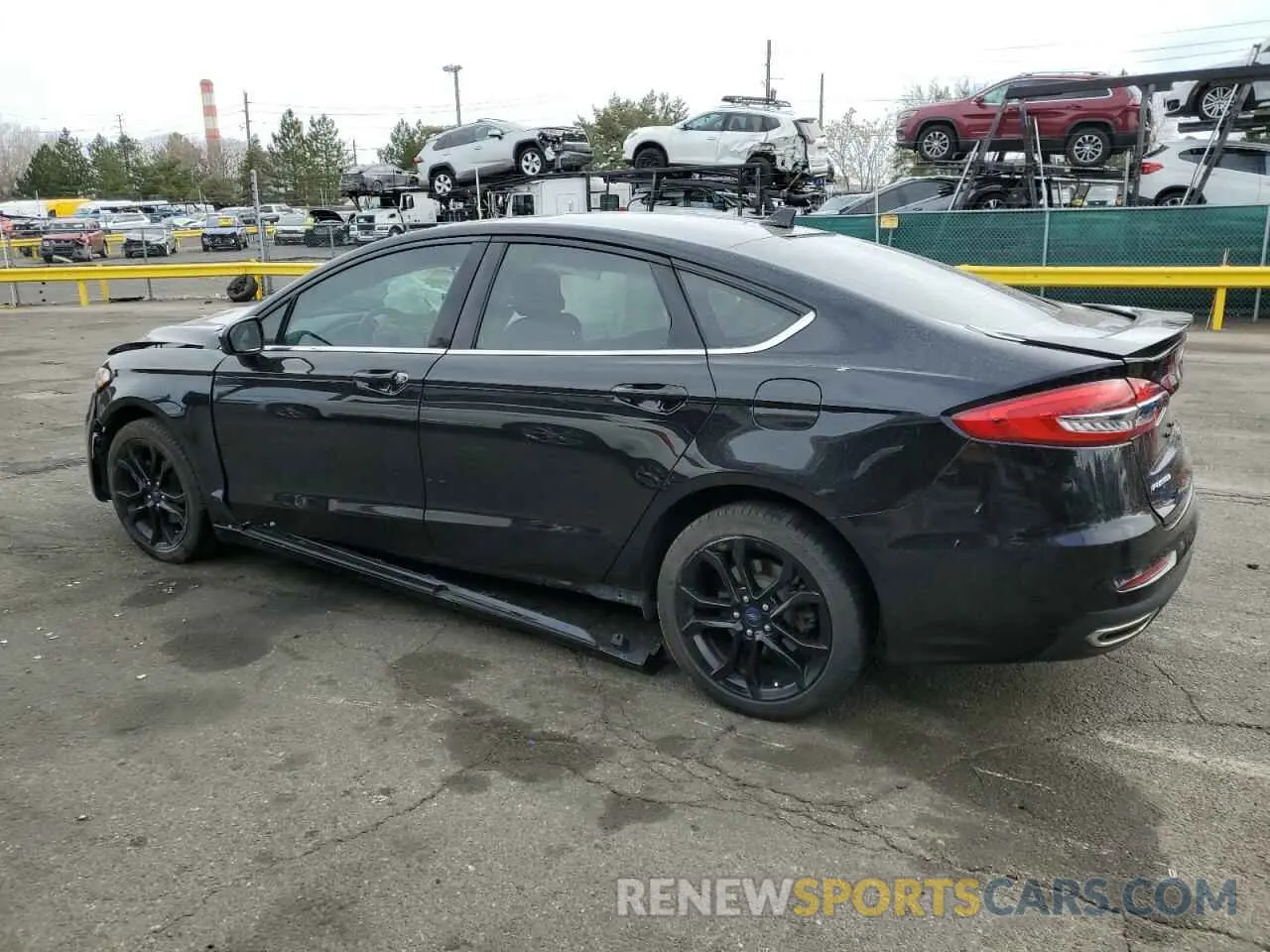 2 Photograph of a damaged car 3FA6P0T96KR133855 FORD FUSION 2019