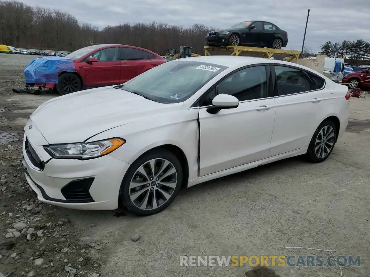 1 Photograph of a damaged car 3FA6P0T96KR285747 FORD FUSION 2019