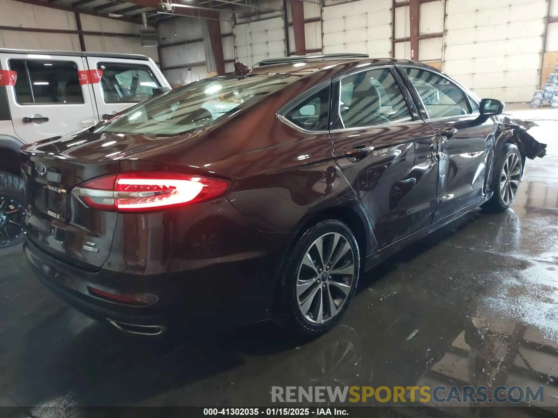 4 Photograph of a damaged car 3FA6P0T97KR179422 FORD FUSION 2019