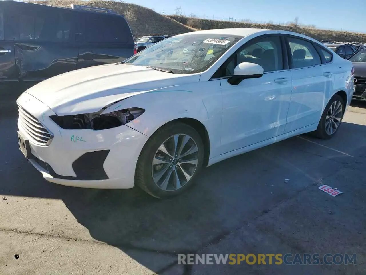1 Photograph of a damaged car 3FA6P0T99KR183231 FORD FUSION 2019