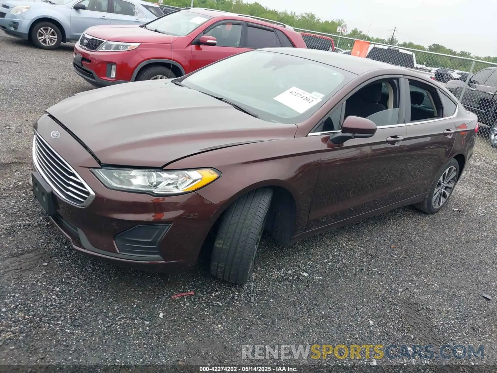 2 Photograph of a damaged car 3FA6P0T99KR227910 FORD FUSION 2019