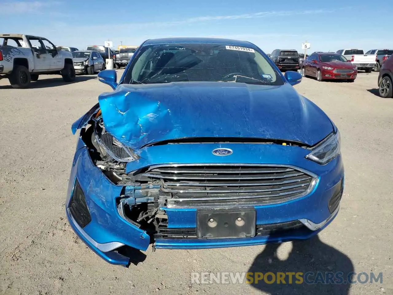 5 Photograph of a damaged car 3FA6P0CD0LR188310 FORD FUSION 2020