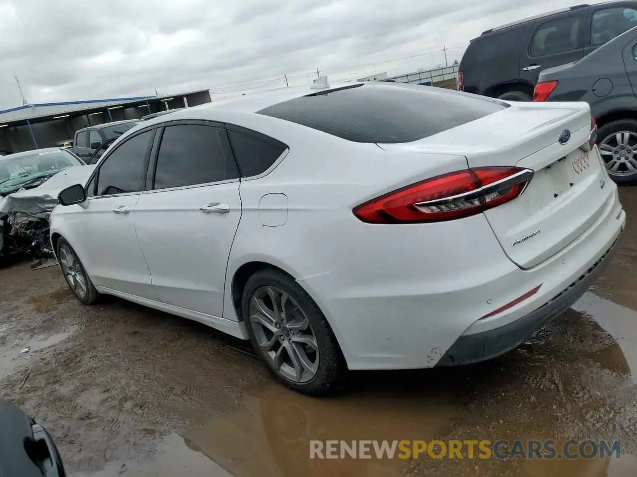 2 Photograph of a damaged car 3FA6P0CD7LR192497 FORD FUSION 2020