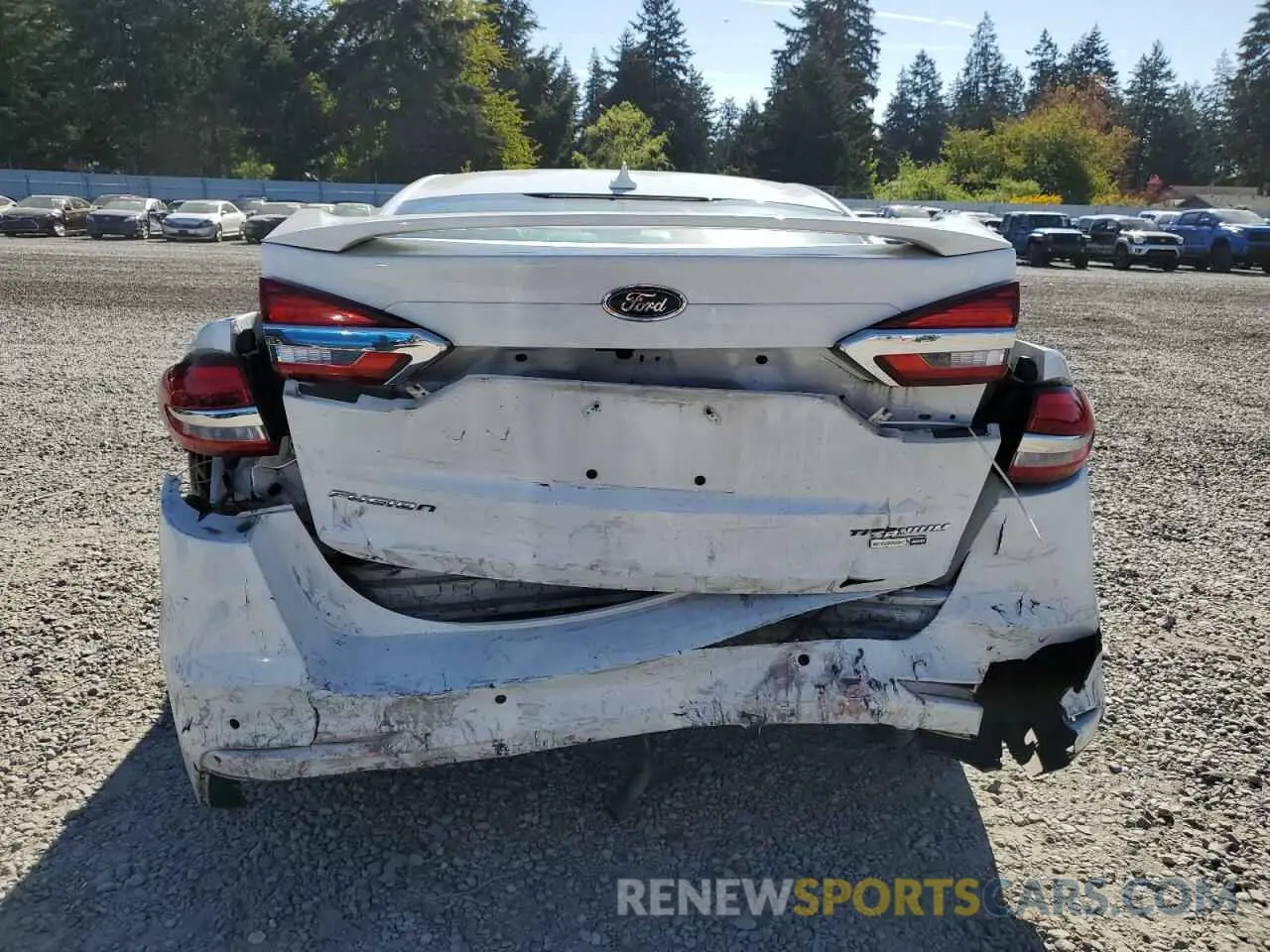 6 Photograph of a damaged car 3FA6P0D9XLR205852 FORD FUSION 2020