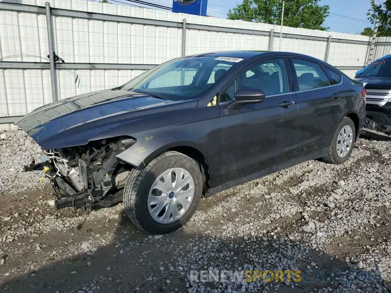1 Photograph of a damaged car 3FA6P0G7XLR106796 FORD FUSION 2020