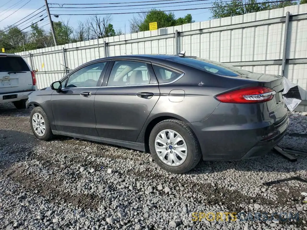 2 Photograph of a damaged car 3FA6P0G7XLR106796 FORD FUSION 2020