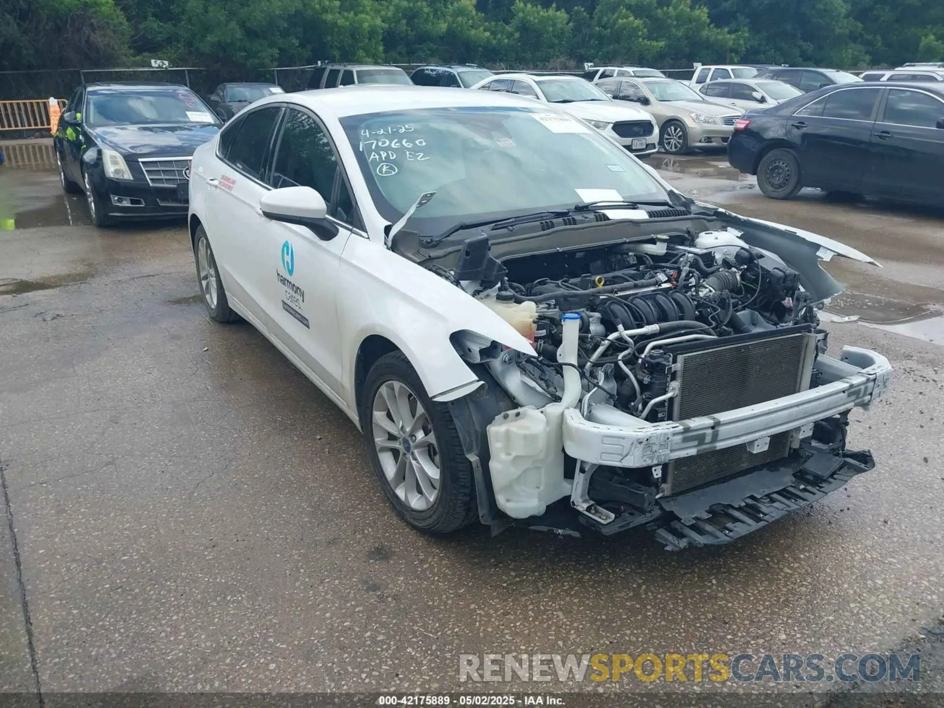 1 Photograph of a damaged car 3FA6P0H76LR154018 FORD FUSION 2020
