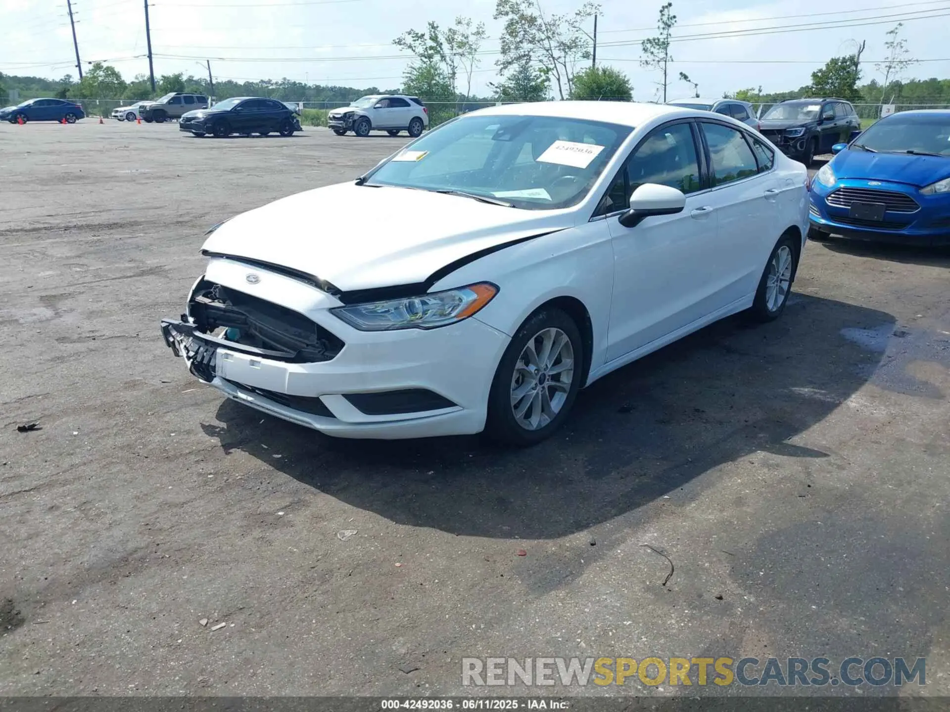 2 Photograph of a damaged car 3FA6P0H78LR237689 FORD FUSION 2020