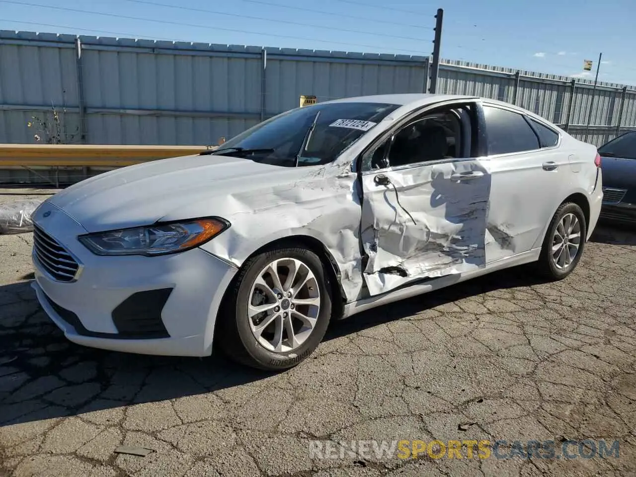 1 Photograph of a damaged car 3FA6P0H7XLR128487 FORD FUSION 2020