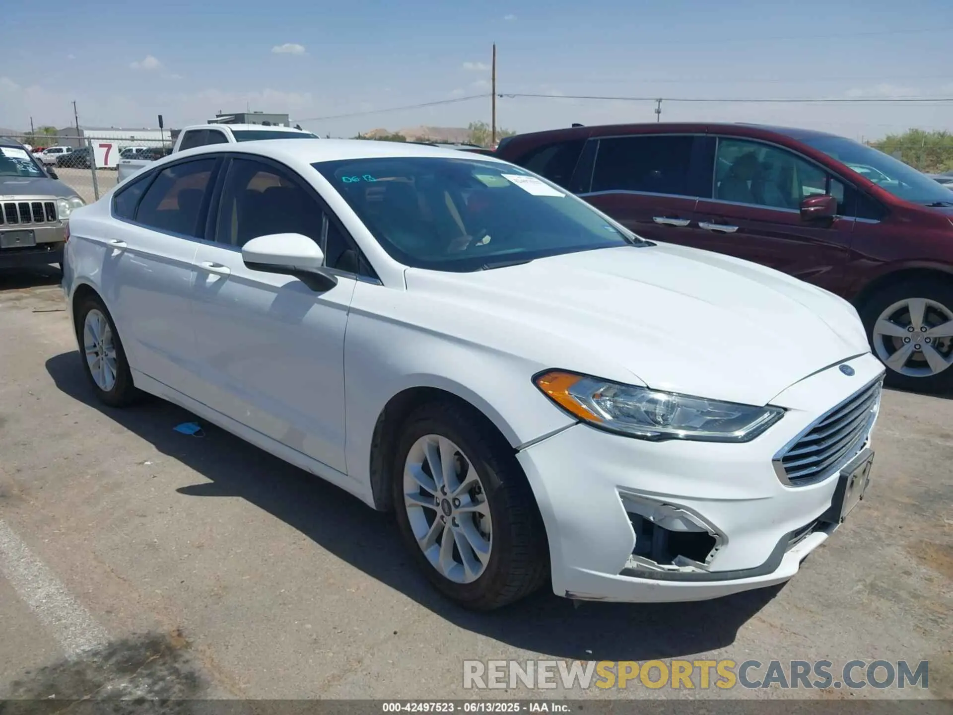 1 Photograph of a damaged car 3FA6P0HD1LR168835 FORD FUSION 2020