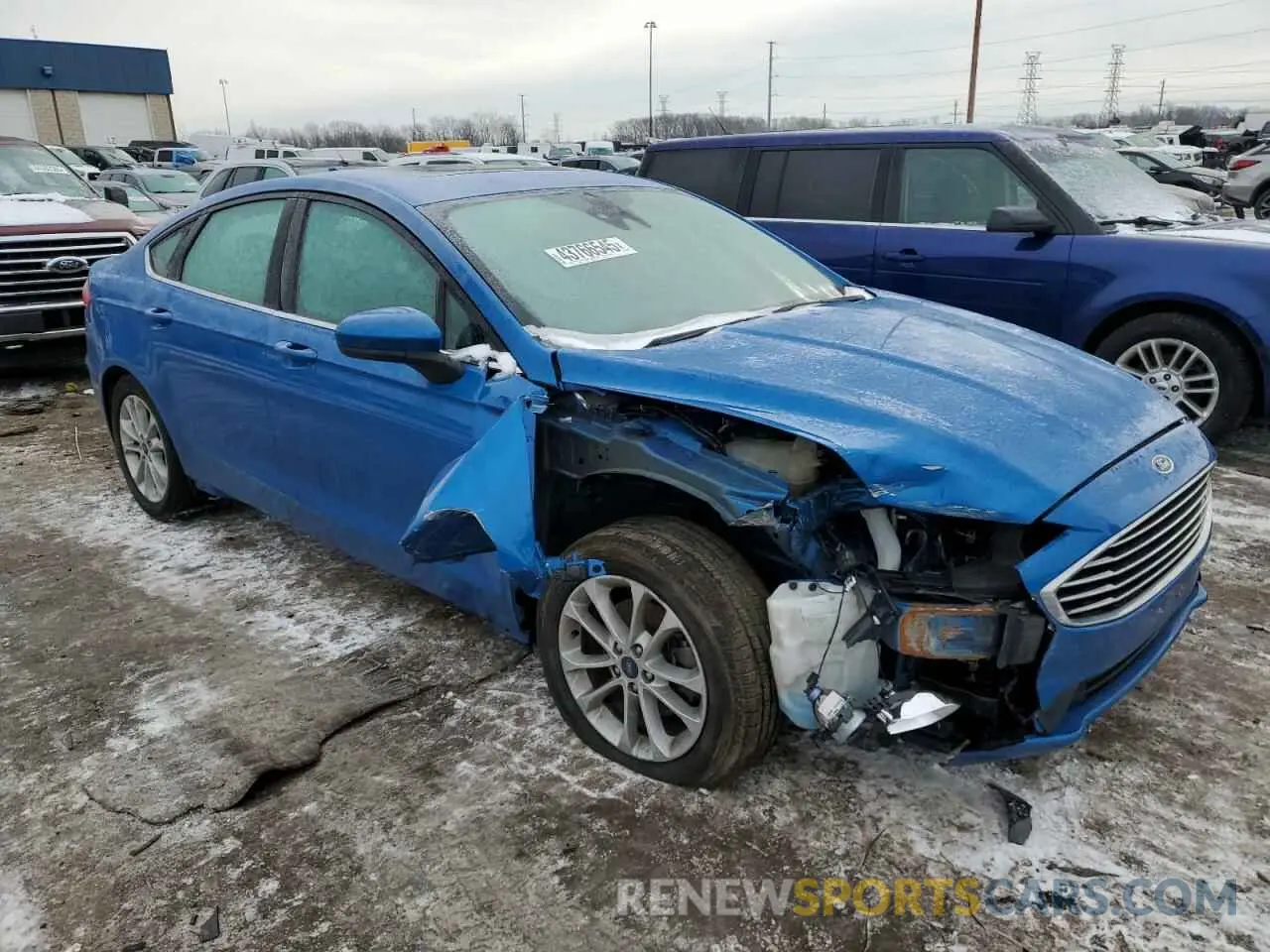 4 Photograph of a damaged car 3FA6P0HD2LR218741 FORD FUSION 2020