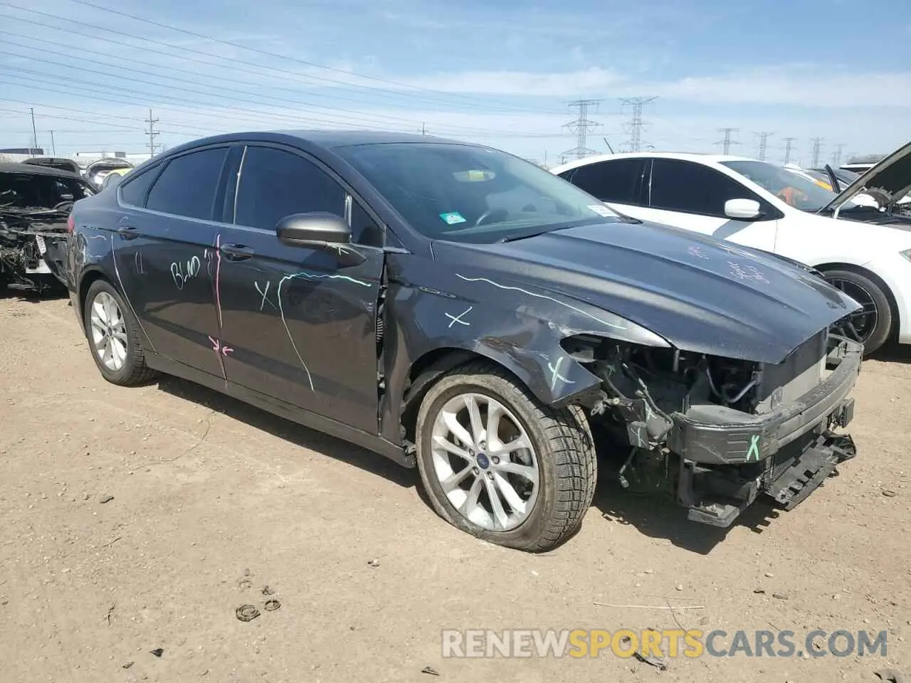 4 Photograph of a damaged car 3FA6P0HD3LR185507 FORD FUSION 2020