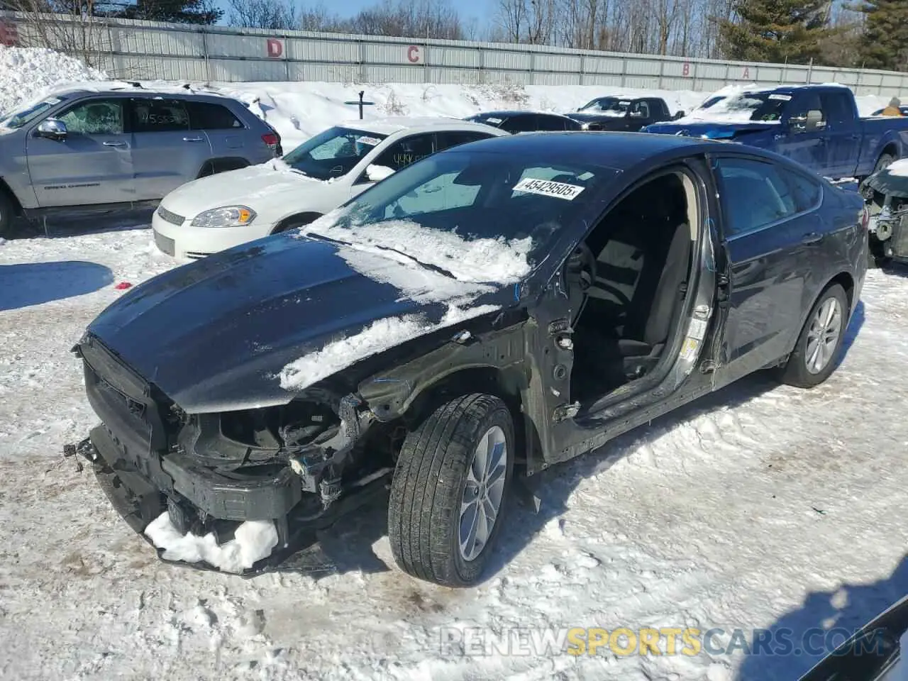 1 Photograph of a damaged car 3FA6P0HD4LR125364 FORD FUSION 2020
