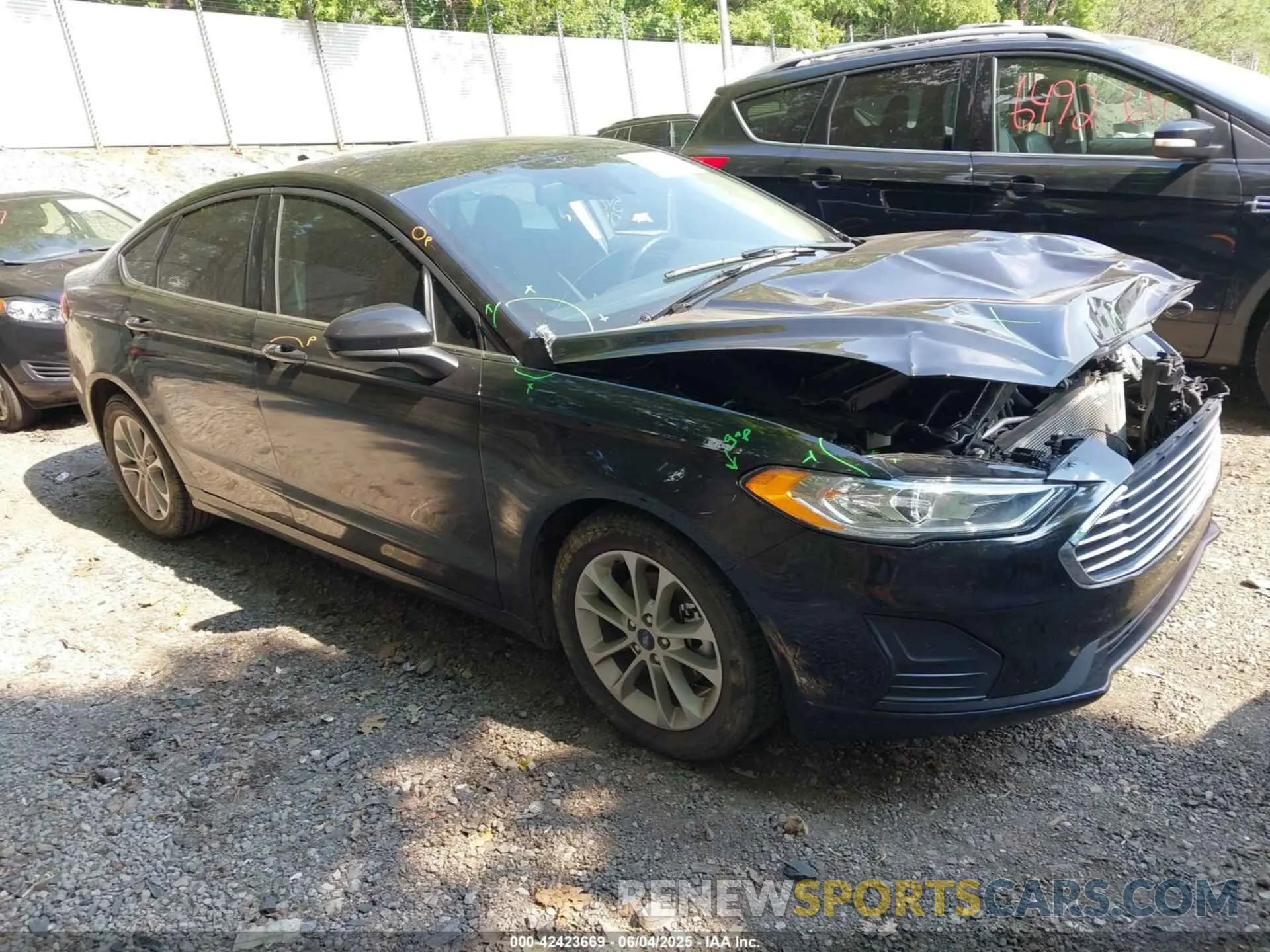 1 Photograph of a damaged car 3FA6P0HD5LR167543 FORD FUSION 2020
