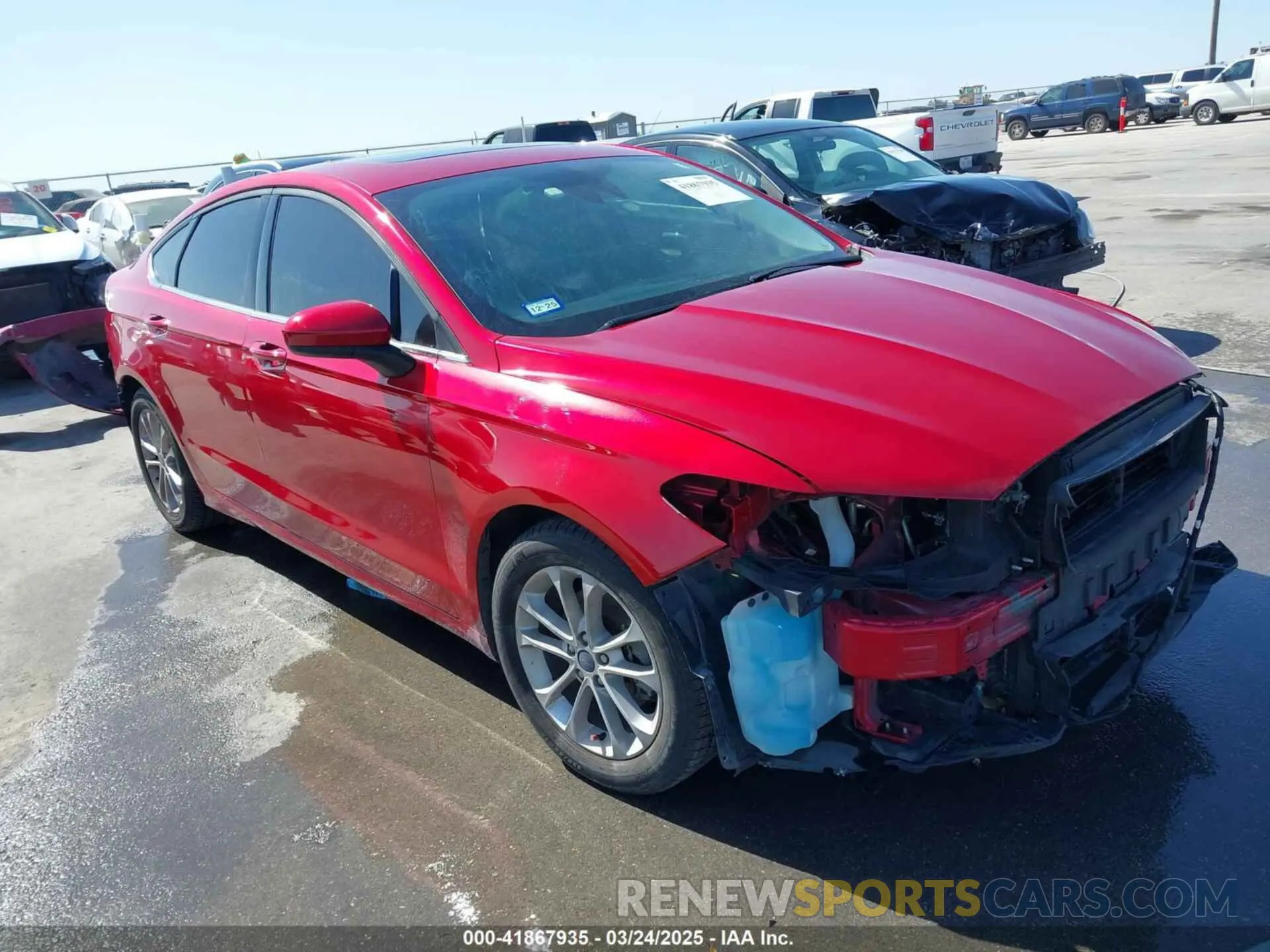 1 Photograph of a damaged car 3FA6P0HD5LR221293 FORD FUSION 2020