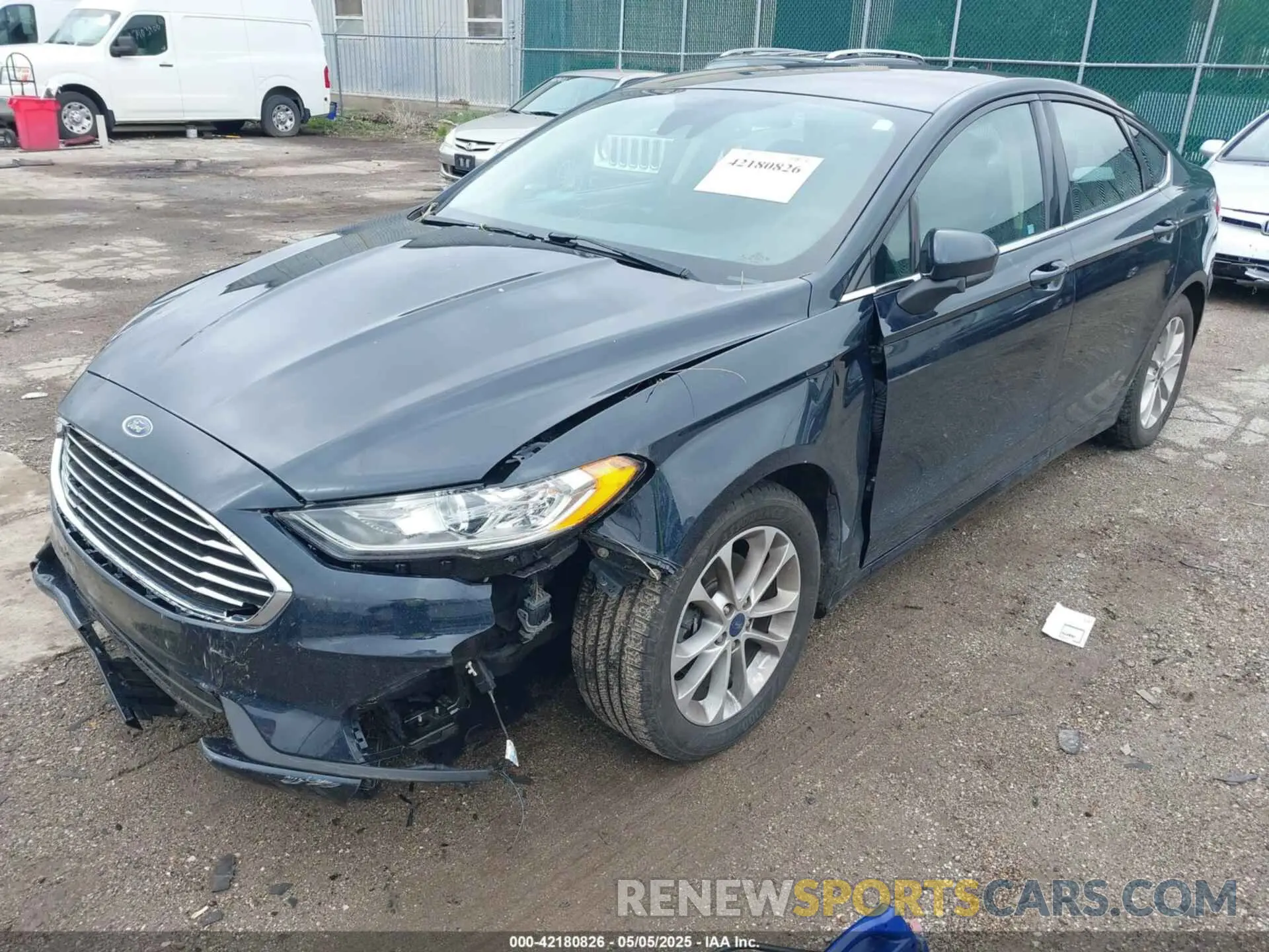 2 Photograph of a damaged car 3FA6P0HD7LR110180 FORD FUSION 2020