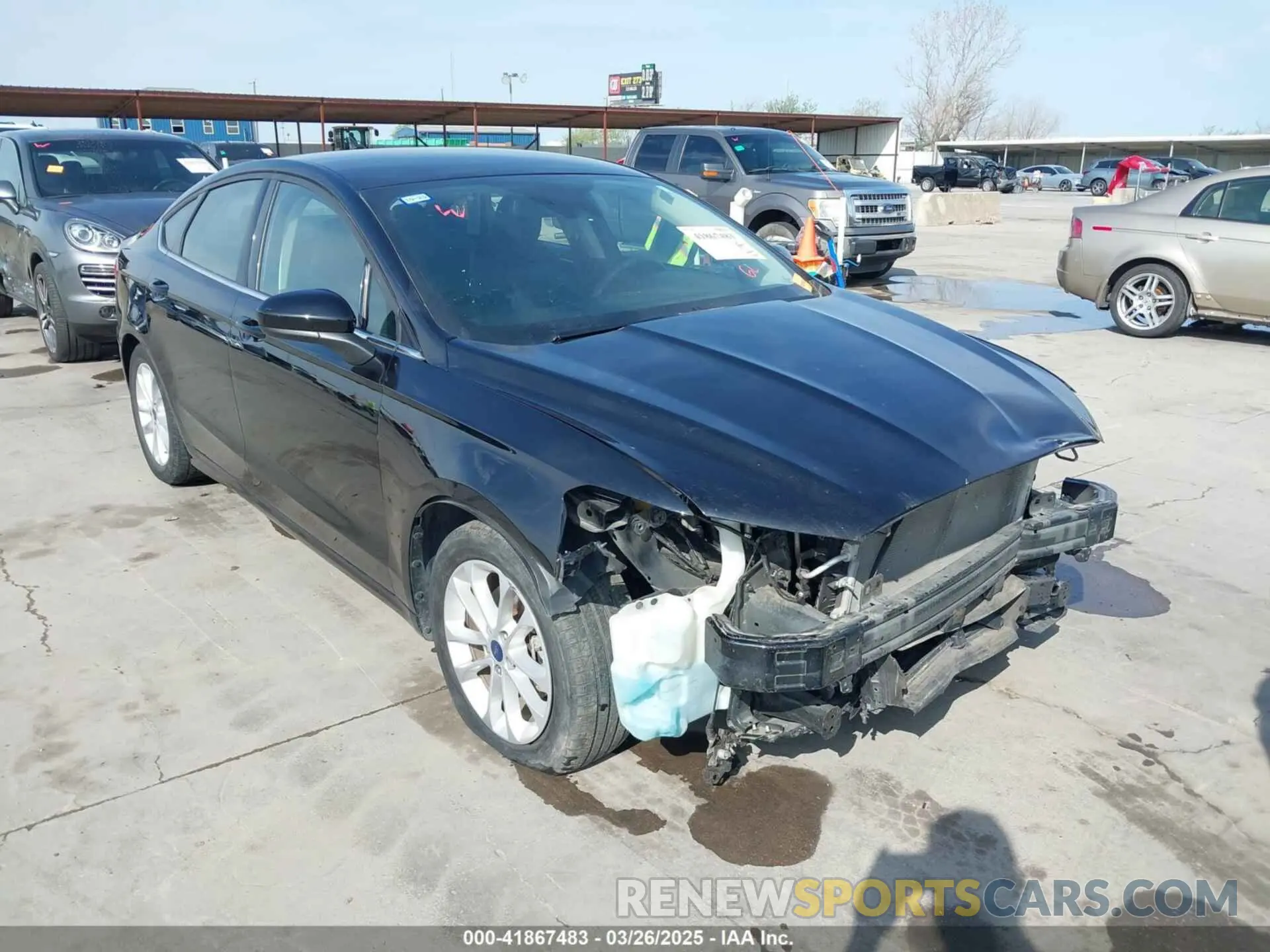 1 Photograph of a damaged car 3FA6P0HD7LR124306 FORD FUSION 2020