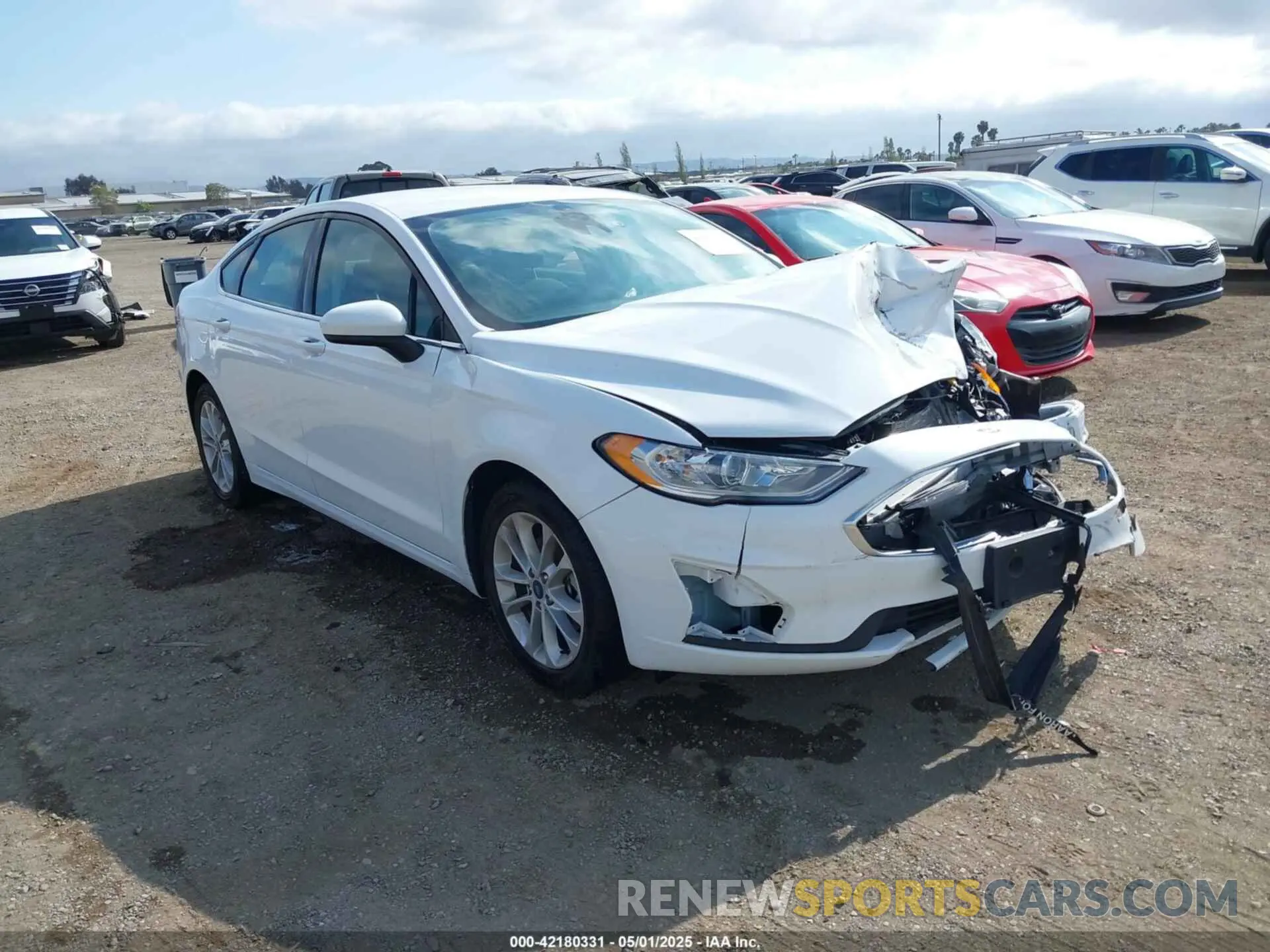 1 Photograph of a damaged car 3FA6P0HD7LR189589 FORD FUSION 2020