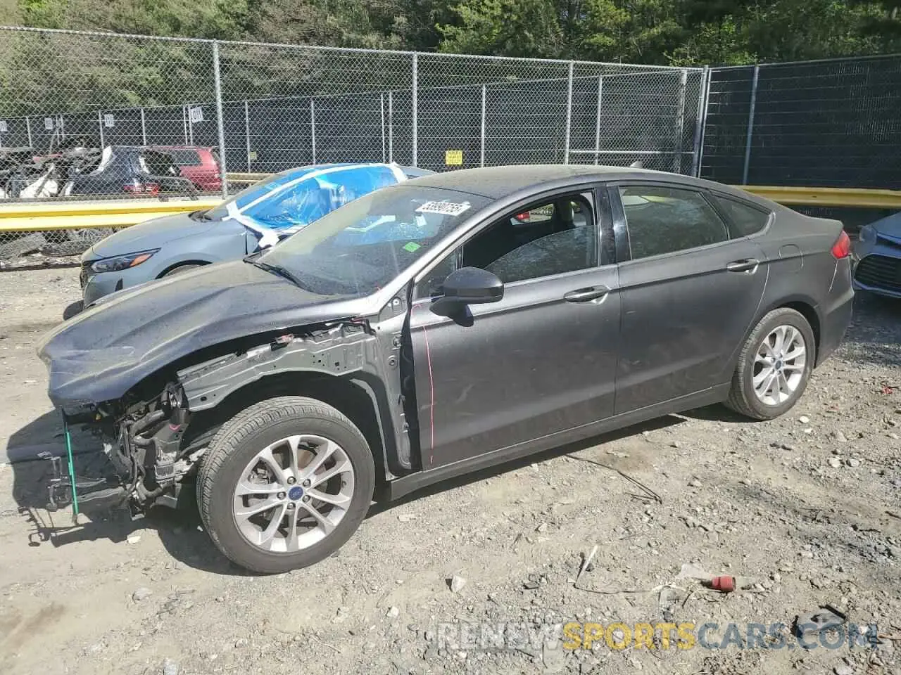 1 Photograph of a damaged car 3FA6P0HD8LR122922 FORD FUSION 2020