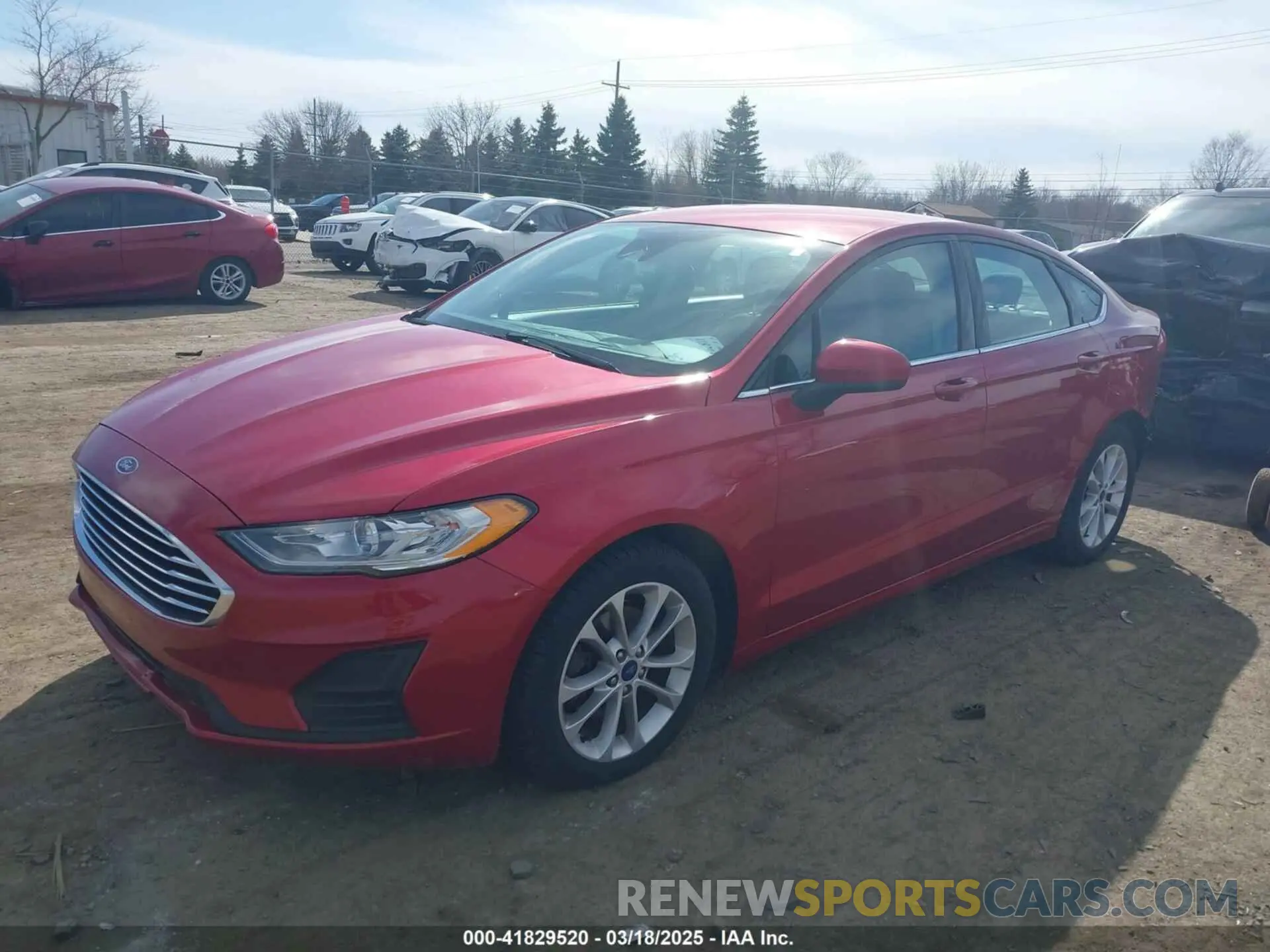 2 Photograph of a damaged car 3FA6P0HD9LR108222 FORD FUSION 2020