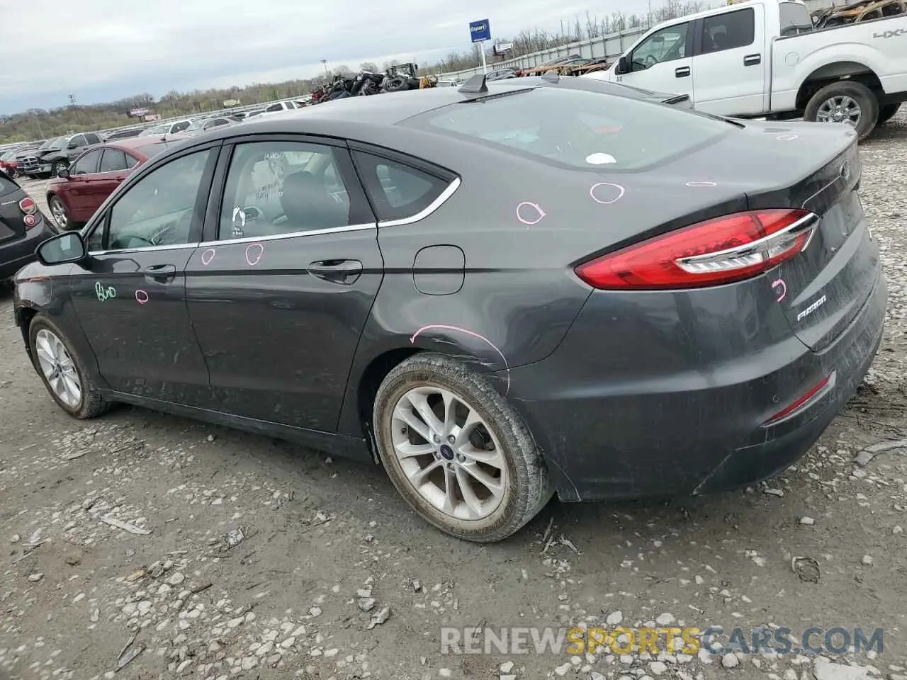 2 Photograph of a damaged car 3FA6P0HD9LR181025 FORD FUSION 2020