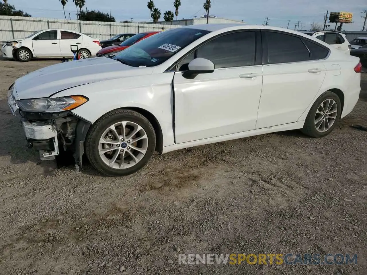 1 Photograph of a damaged car 3FA6P0HDXLR253365 FORD FUSION 2020