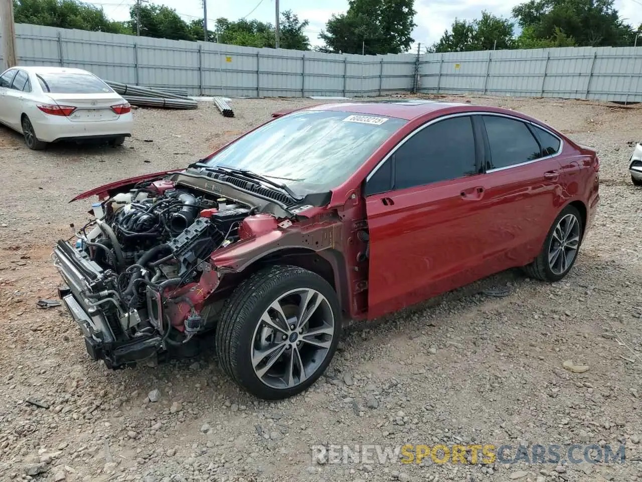 1 Photograph of a damaged car 3FA6P0K91LR180973 FORD FUSION 2020