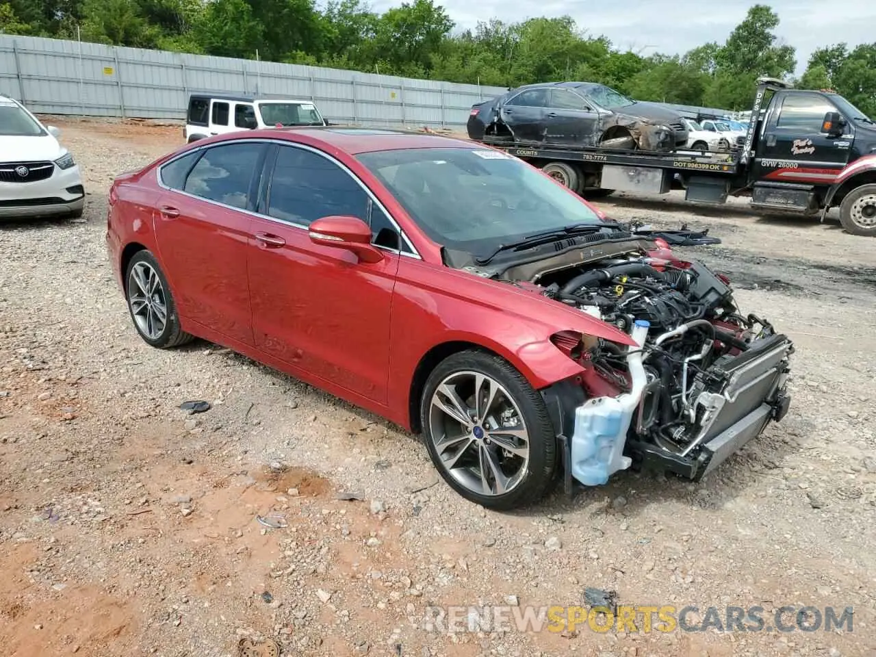 4 Photograph of a damaged car 3FA6P0K91LR180973 FORD FUSION 2020