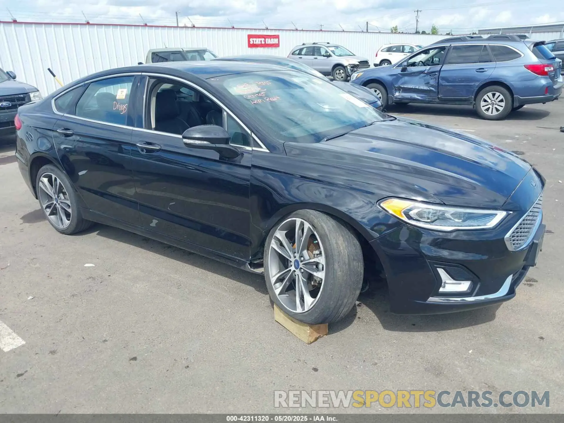 1 Photograph of a damaged car 3FA6P0K91LR192315 FORD FUSION 2020