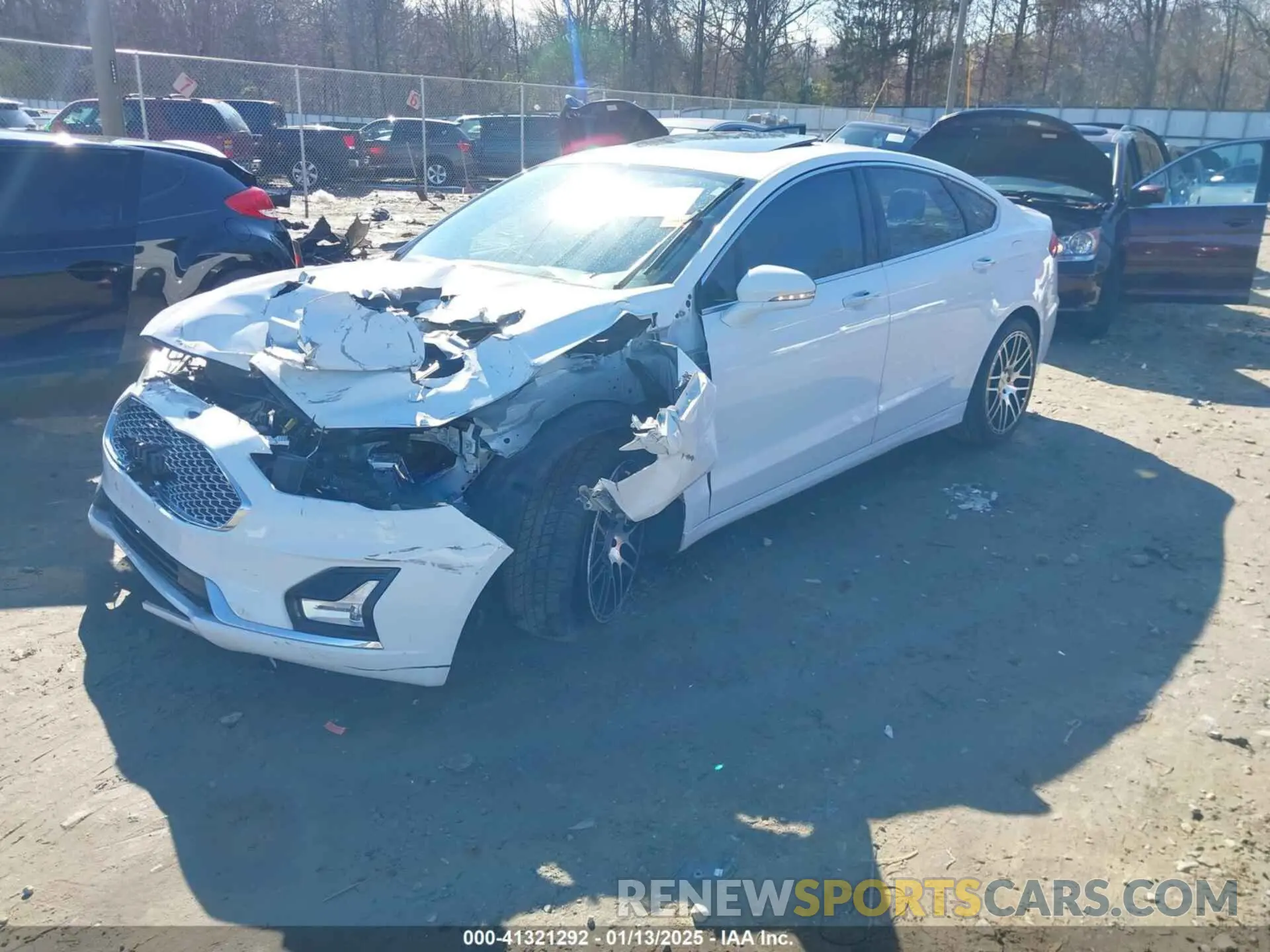 2 Photograph of a damaged car 3FA6P0K9XLR131657 FORD FUSION 2020