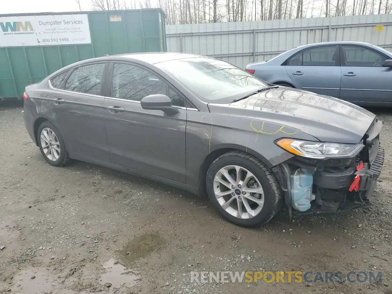 4 Photograph of a damaged car 3FA6P0LU4LR177066 FORD FUSION 2020