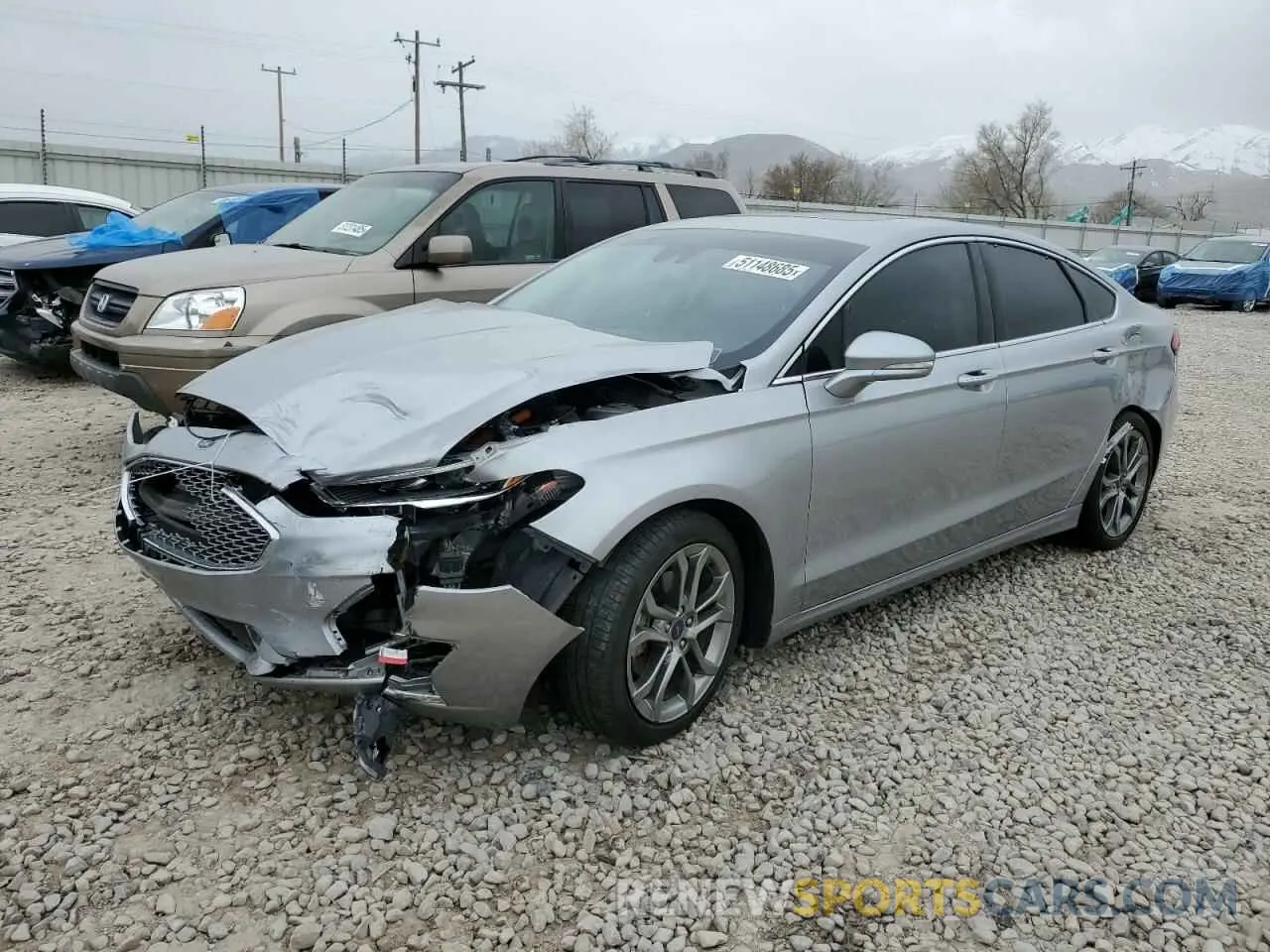 1 Photograph of a damaged car 3FA6P0RU3LR141506 FORD FUSION 2020
