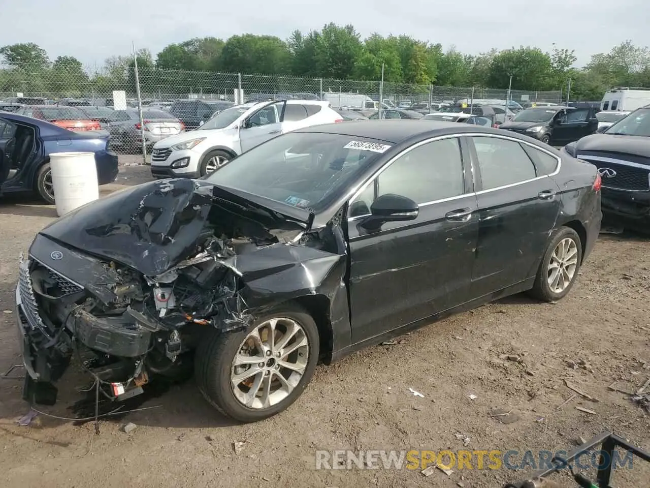 1 Photograph of a damaged car 3FA6P0SU8LR181557 FORD FUSION 2020