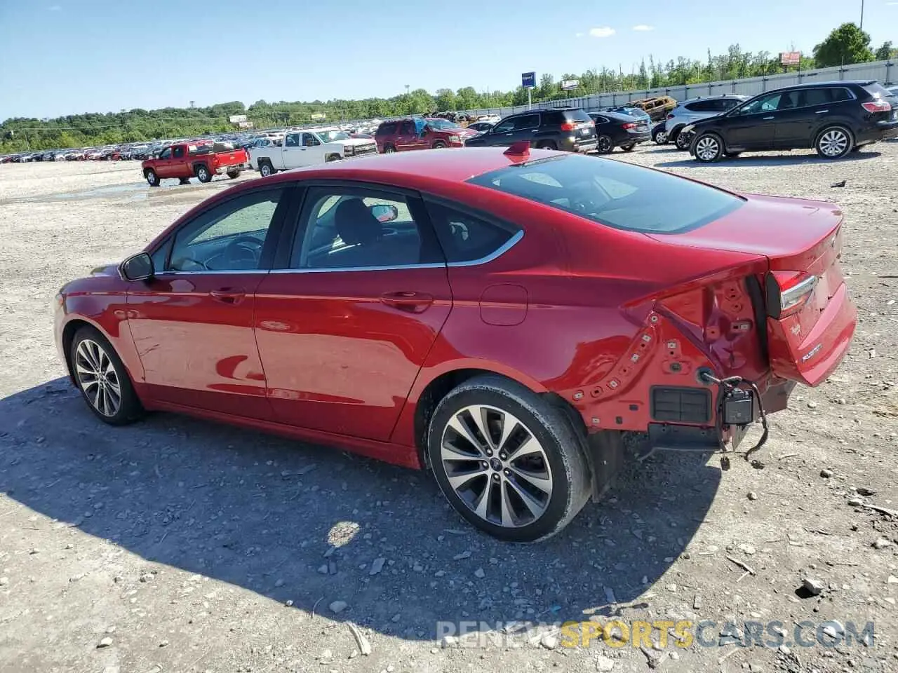 2 Photograph of a damaged car 3FA6P0T92LR121185 FORD FUSION 2020