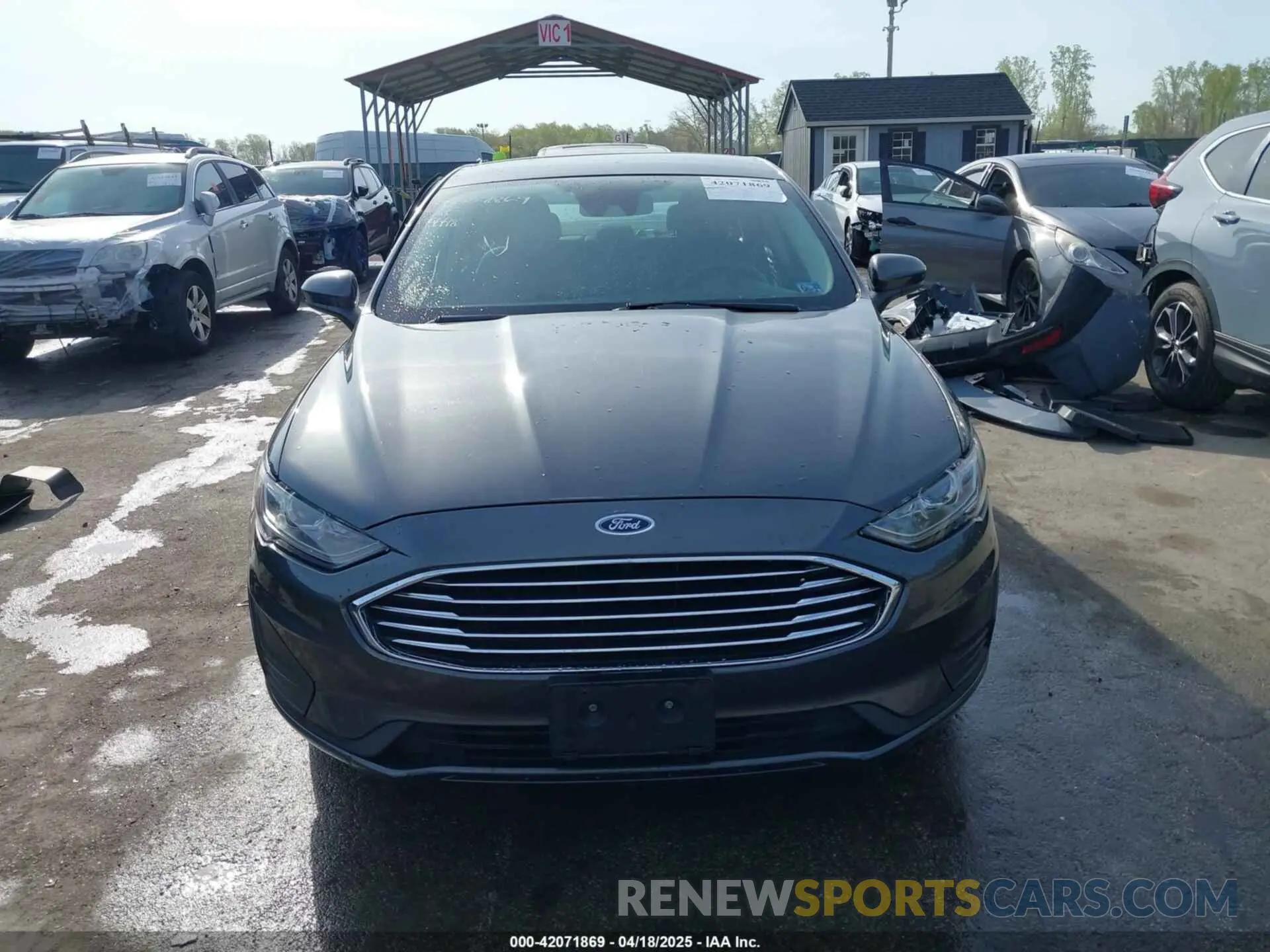12 Photograph of a damaged car 3FA6P0LU0KR125609 FORD FUSION HYBRID 2019
