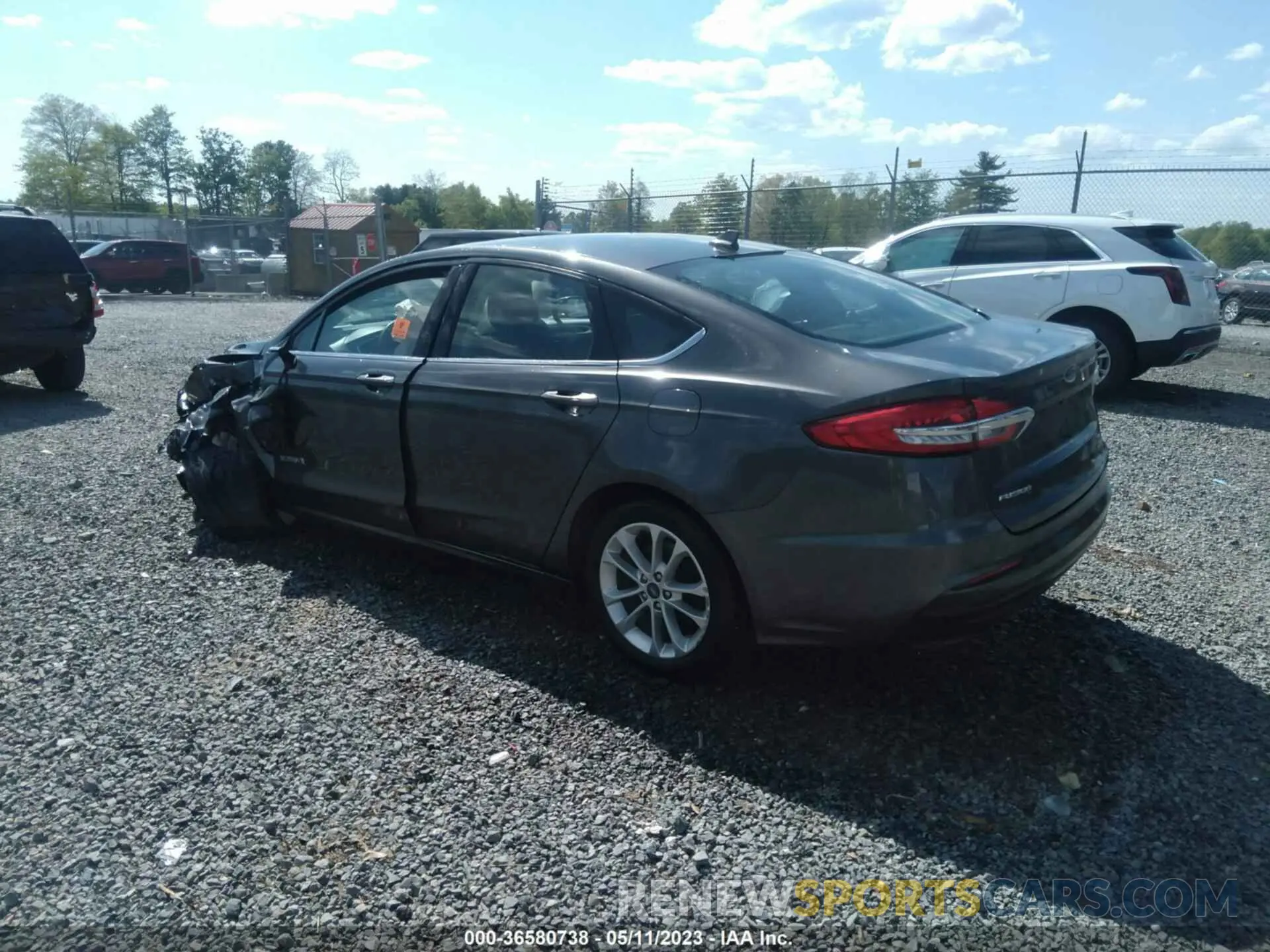 3 Photograph of a damaged car 3FA6P0LU1KR120208 FORD FUSION HYBRID 2019