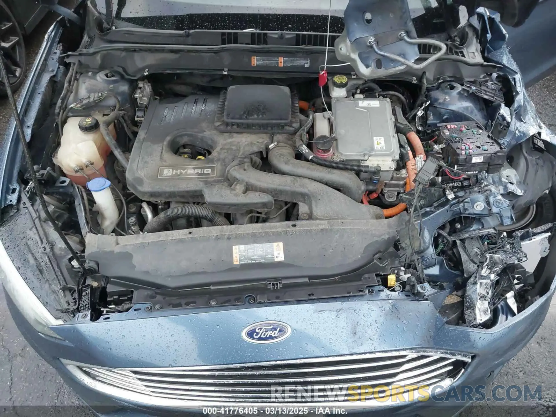 10 Photograph of a damaged car 3FA6P0LU2KR148731 FORD FUSION HYBRID 2019