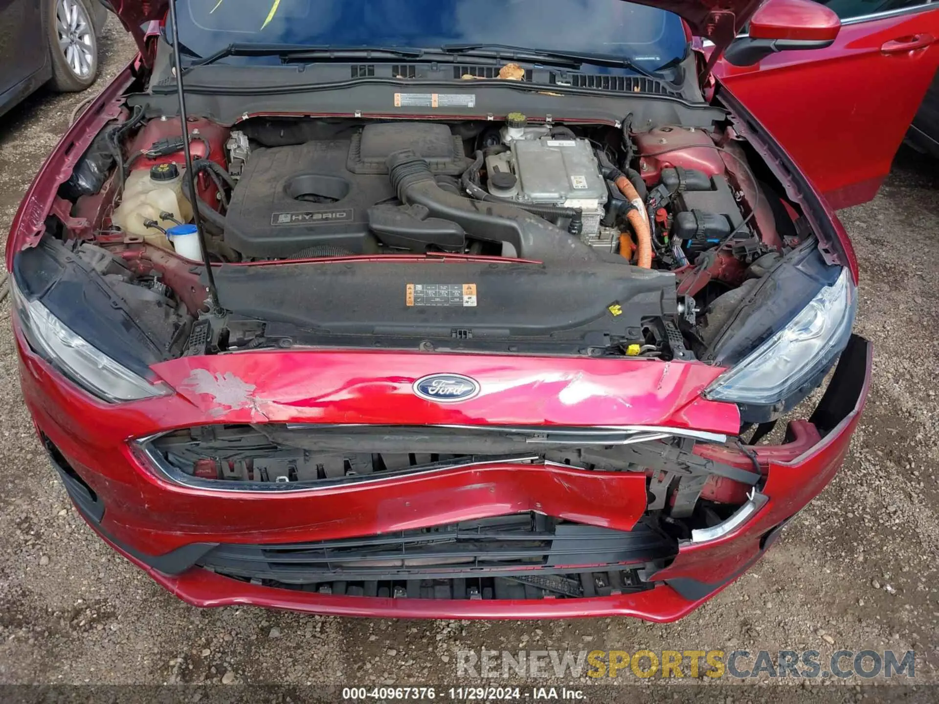 10 Photograph of a damaged car 3FA6P0LU4KR124592 FORD FUSION HYBRID 2019