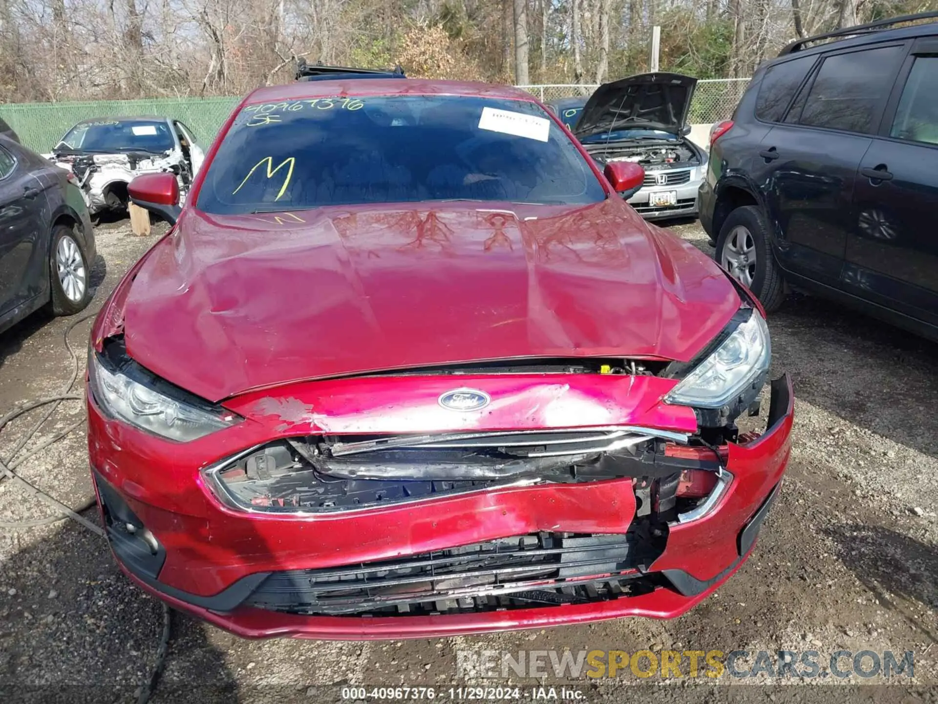 11 Photograph of a damaged car 3FA6P0LU4KR124592 FORD FUSION HYBRID 2019