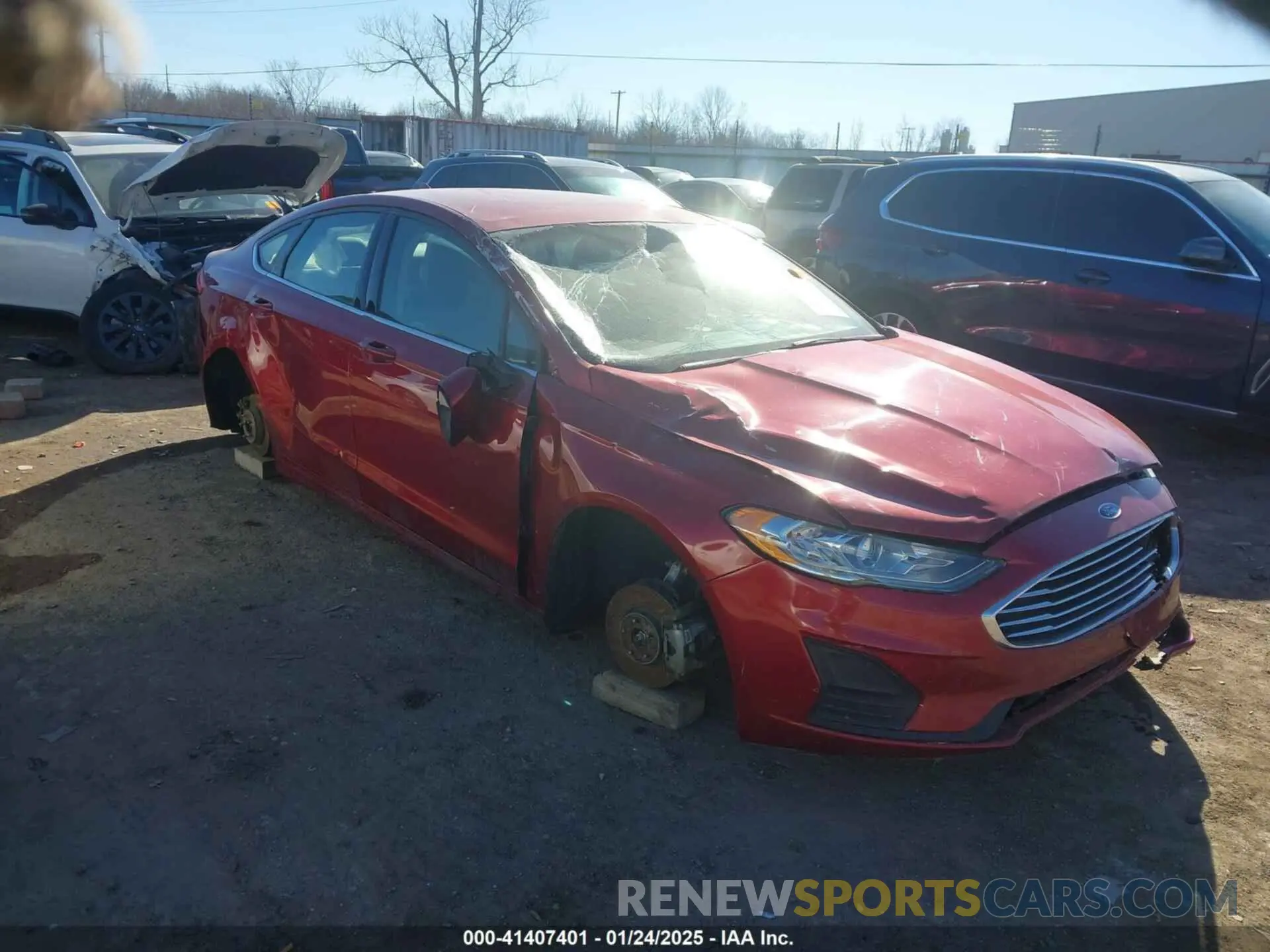 1 Photograph of a damaged car 3FA6P0LU5KR189838 FORD FUSION HYBRID 2019
