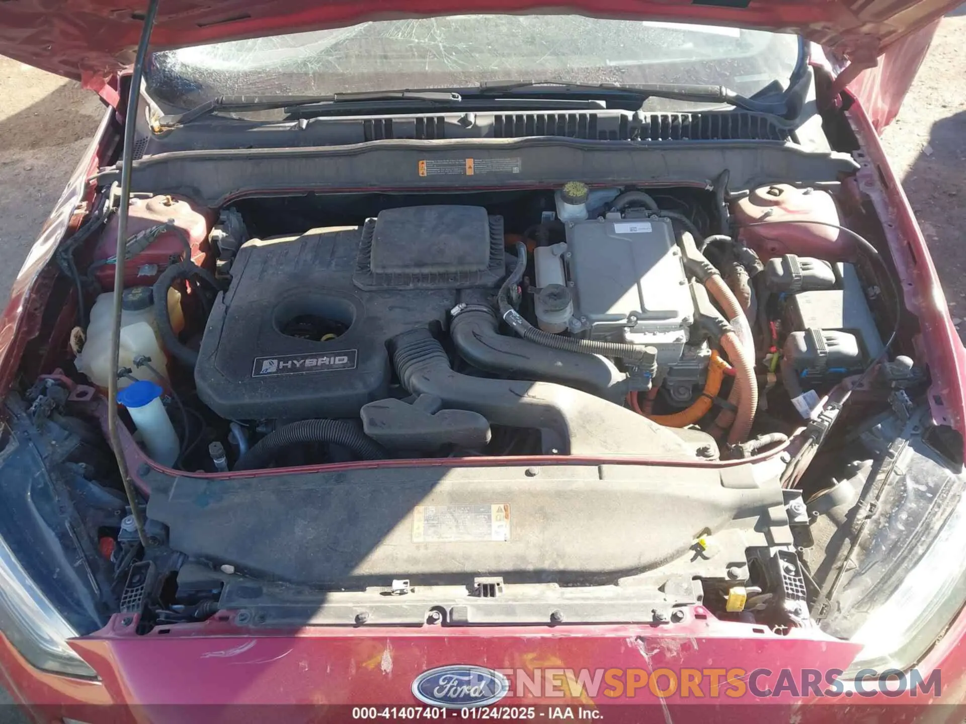 10 Photograph of a damaged car 3FA6P0LU5KR189838 FORD FUSION HYBRID 2019