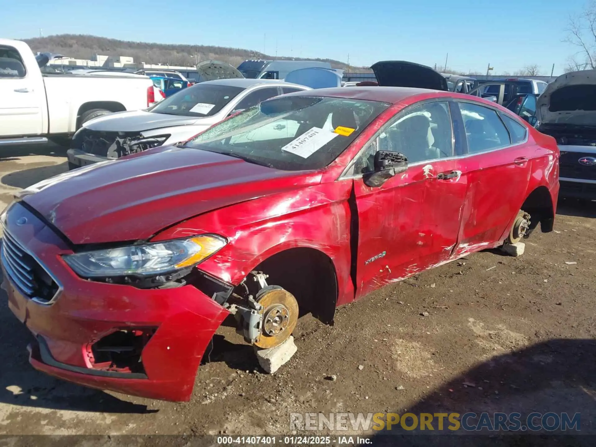 2 Photograph of a damaged car 3FA6P0LU5KR189838 FORD FUSION HYBRID 2019