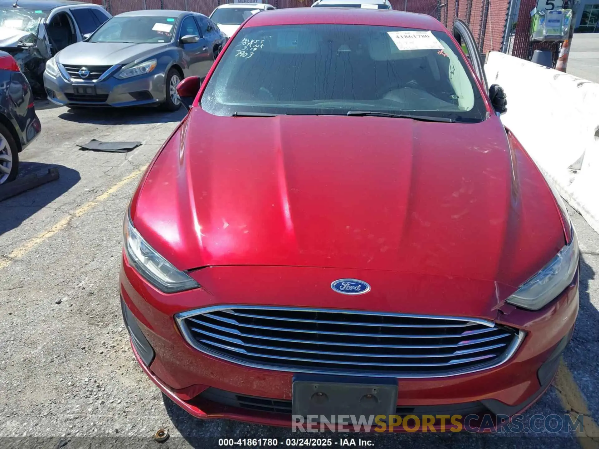 6 Photograph of a damaged car 3FA6P0LU5KR207903 FORD FUSION HYBRID 2019